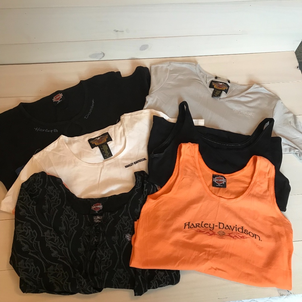 Harley Davidson Women's XL Shirts(6)